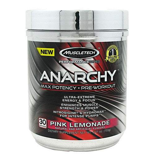 MuscleTech Performance Series Anarchy - Pink Lemonade - 30 Servings - 631656707878