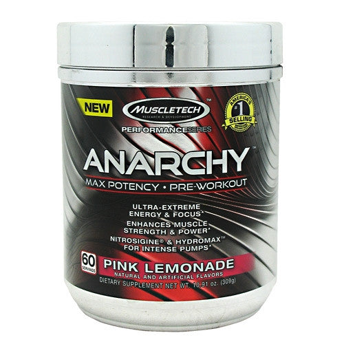 MuscleTech Performance Series Anarchy - Pink Lemonade - 60 Servings - 631656707915