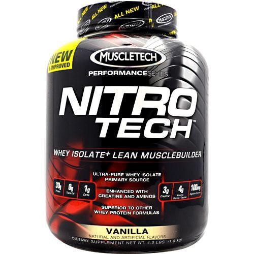 MuscleTech Performance Series Nitro-Tech - Vanilla - 4 lb - 631656703290