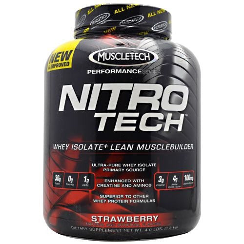 MuscleTech Performance Series Nitro-Tech - Strawberry - 4 lb - 631656703306