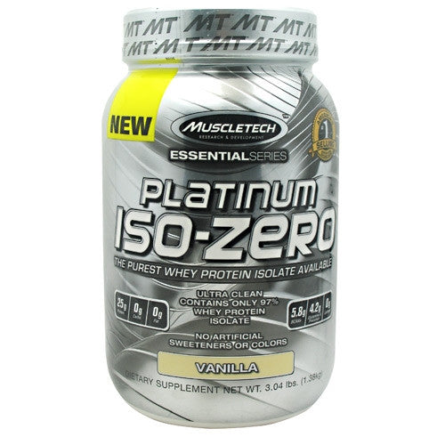 Muscletech Platinum Iso-Zero - Vanilla - 3.04 lb - 631656706451