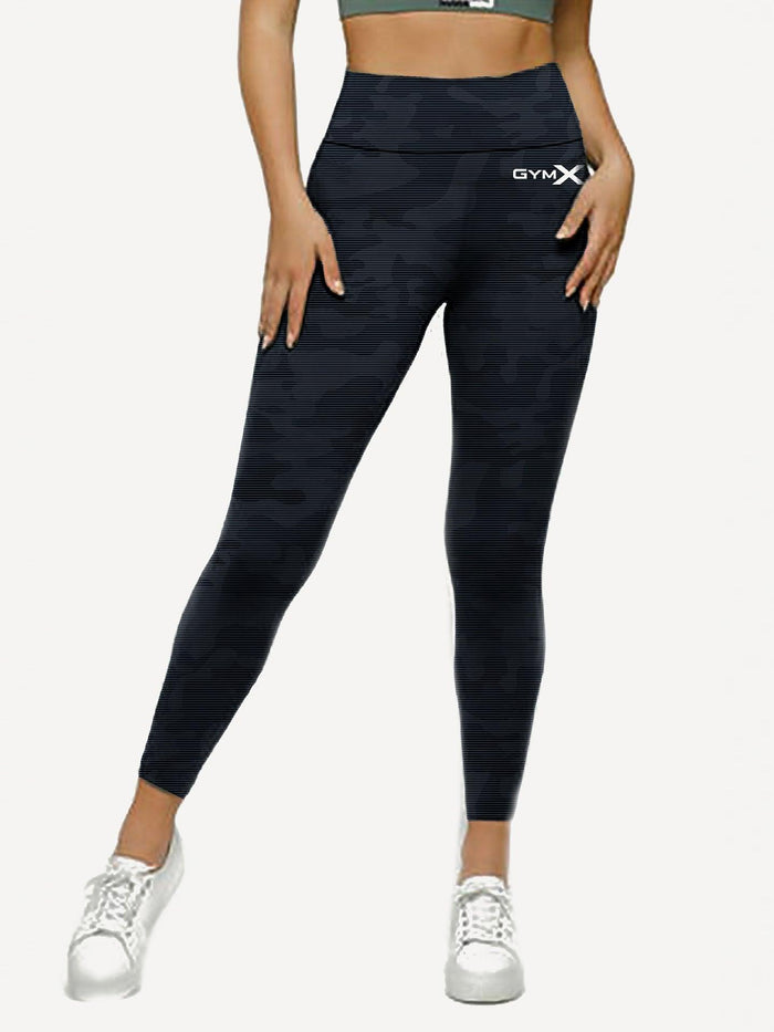 Mystery Blue Camo GymX Leggings - Sale - GymX