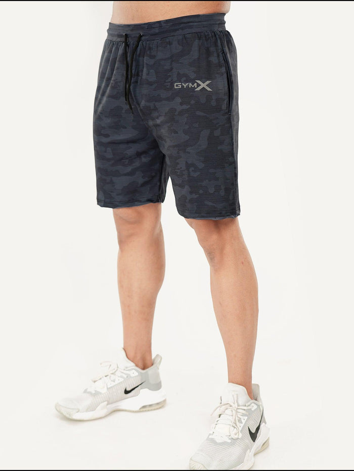 Mystery Blue Camo GymX Shorts - Sale - GymX