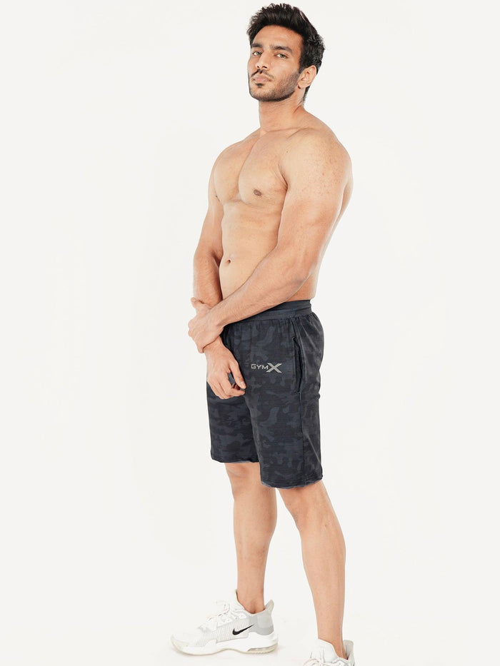 Mystery Blue Camo GymX Shorts - Sale - GymX