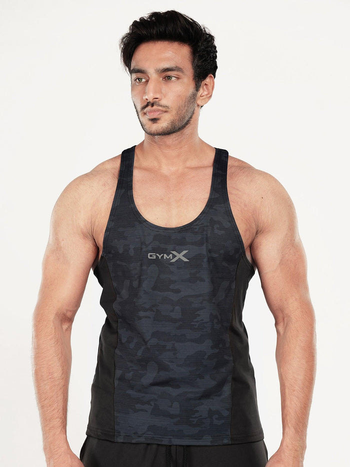 Mystery Blue Camo Stringer - Sale - GymX