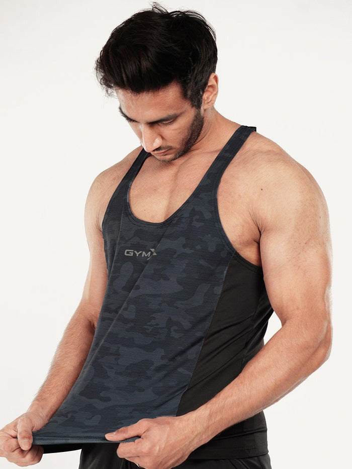 Mystery Blue Camo Stringer - Sale - GymX