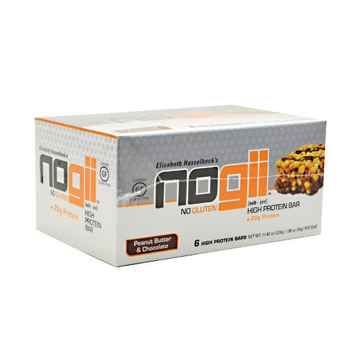 NoGii NoGii High Protein Bar - Peanut Butter & Chocolate - 6 Bars - 810756020296