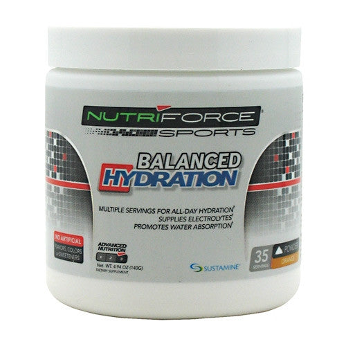 Nutriforce Sports Balanced Hydration - Orange - 35 Servings - 755244017337