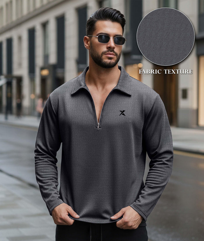 Old Money Oversized Knitted Sweater: Grey - Final Sale