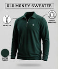 Old Money Oversized Knitted Sweater: Luxury Green - Final Sale