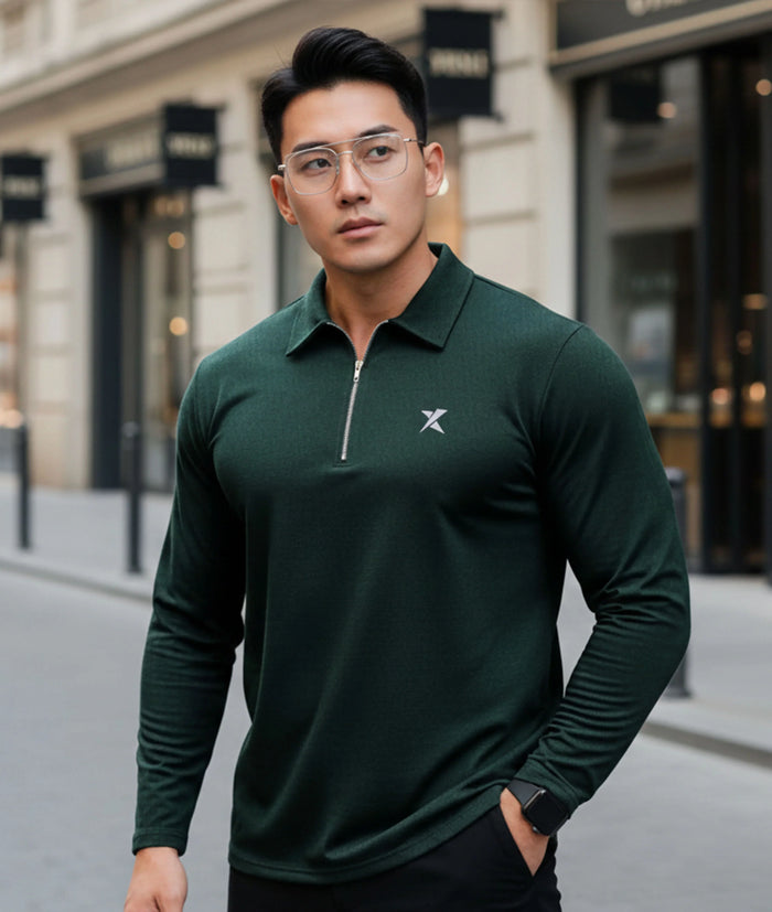 Old Money Oversized Knitted Sweater: Luxury Green - Final Sale