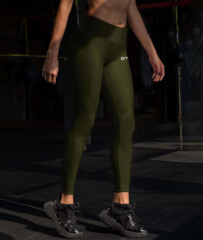 Olive Green GymX Leggings - GymX