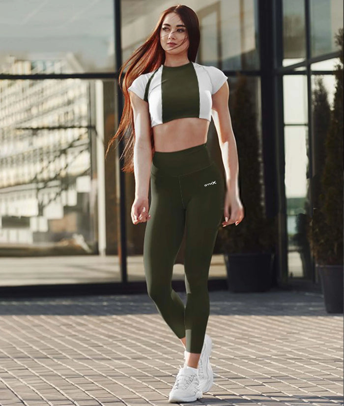 Olive Green GymX Leggings - GymX