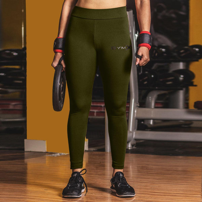 Olive Green Leggings - Essential Series- Sale - GymX