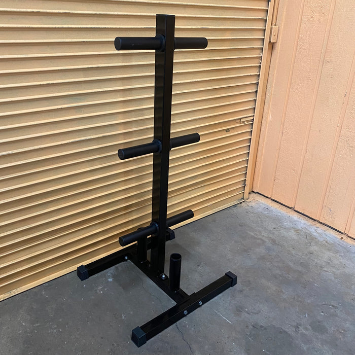 Olympic Weight Tree With 2 Bar Holders - Like New