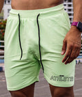 Oversized GymX Neon Green Shorts: Athlete - GymX