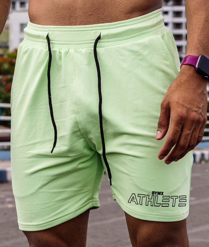 Oversized GymX Neon Green Shorts: Athlete - GymX