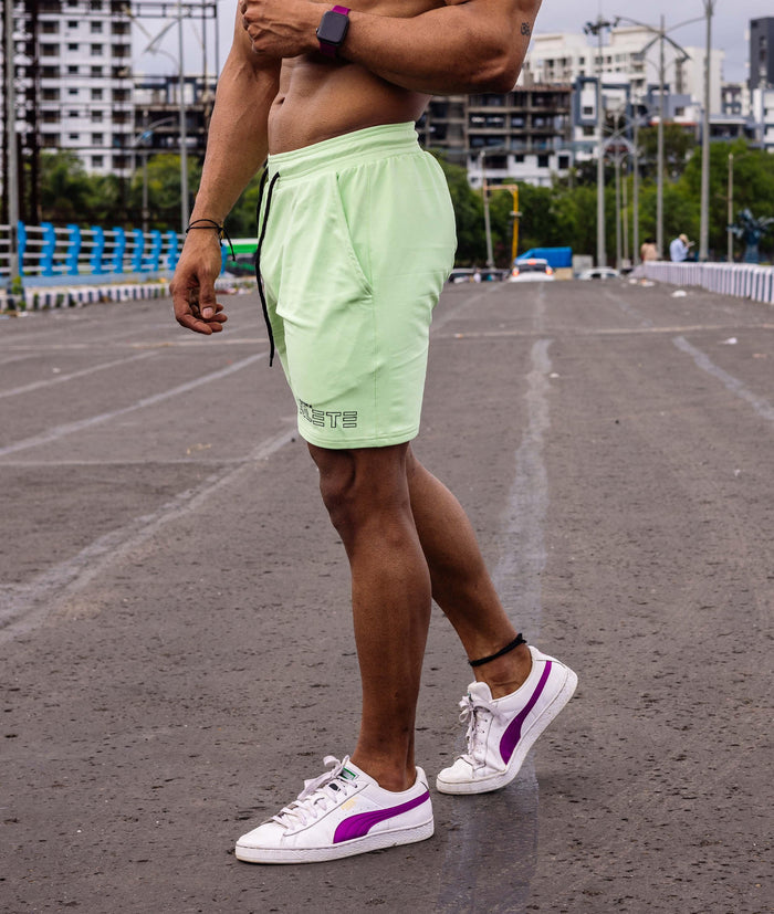Oversized GymX Neon Green Shorts: Athlete - GymX