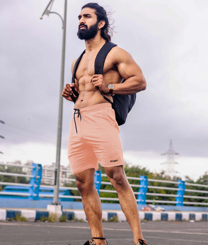 Oversized GymX Neon Orange Shorts - Sale - GymX