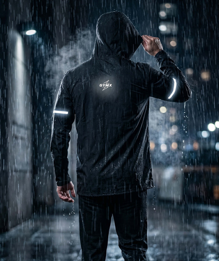 Phantom Monsoon Rain Jacket- Storm Black(with rainproof phone pockets)- Final Sale