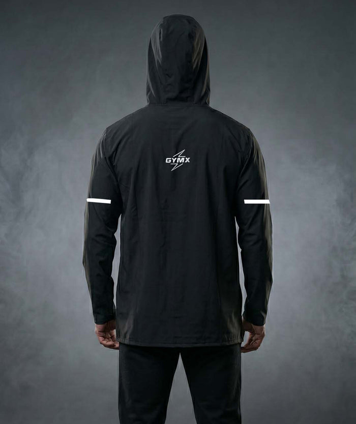 Phantom Monsoon Rain Jacket- Storm Black(with rainproof phone pockets)- Final Sale
