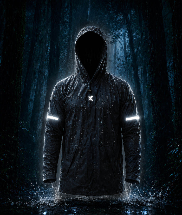 Phantom Monsoon Rain Jacket- Storm Black(with rainproof phone pockets)- Final Sale