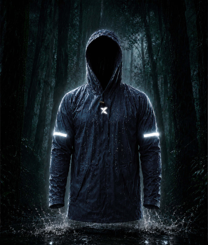 Phantom Monsoon Rain Jacket- Storm Blue(with rainproof phone pockets)- Final Sale
