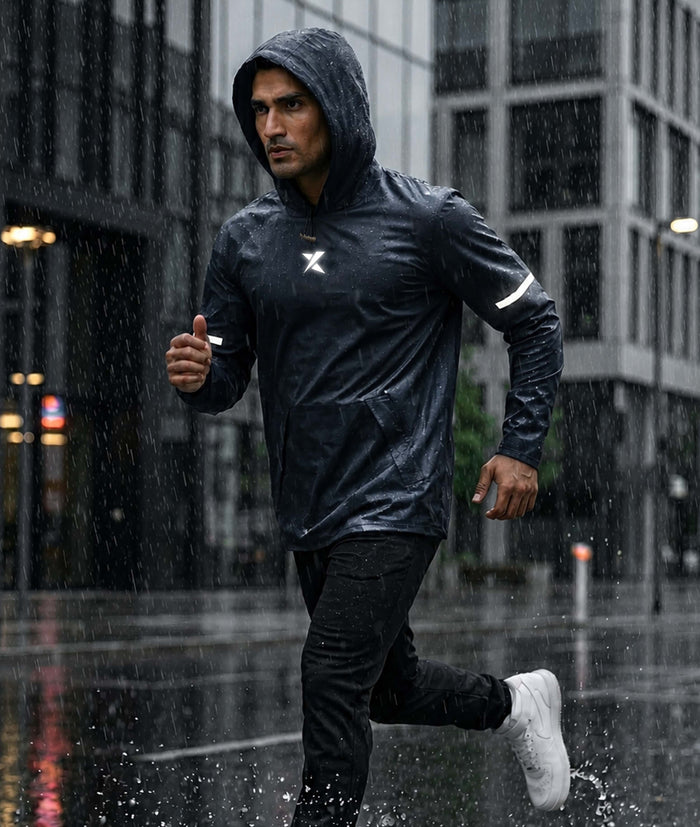Phantom Monsoon Rain Jacket- Storm Blue(with rainproof phone pockets)- Final Sale