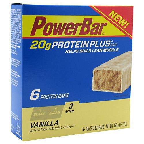 Powerbar Protein Plus - Vanilla - 6 Bars - 097421758849