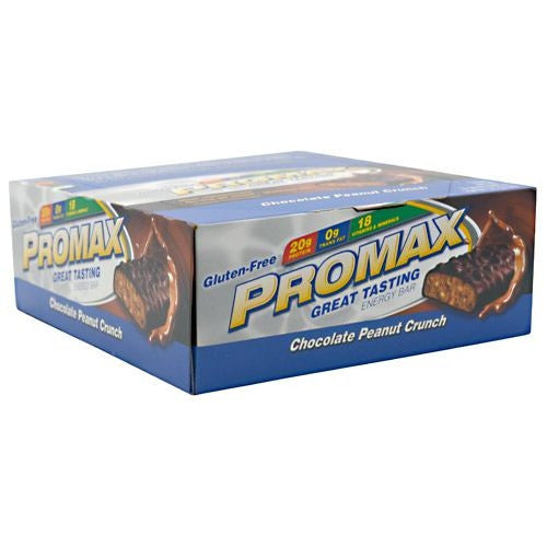 Promax Energy Bar - Chocolate Peanut Crunch - 12 Bars - 743659125839