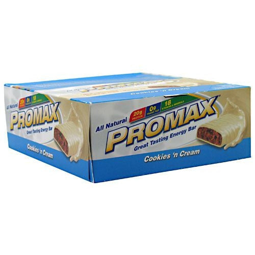 Promax Energy Bar - Cookies n Cream - 12 Bars - 743659126683