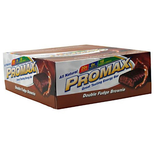 Promax Energy Bar - Double Fudge Brownie - 12 Bars - 743659125938