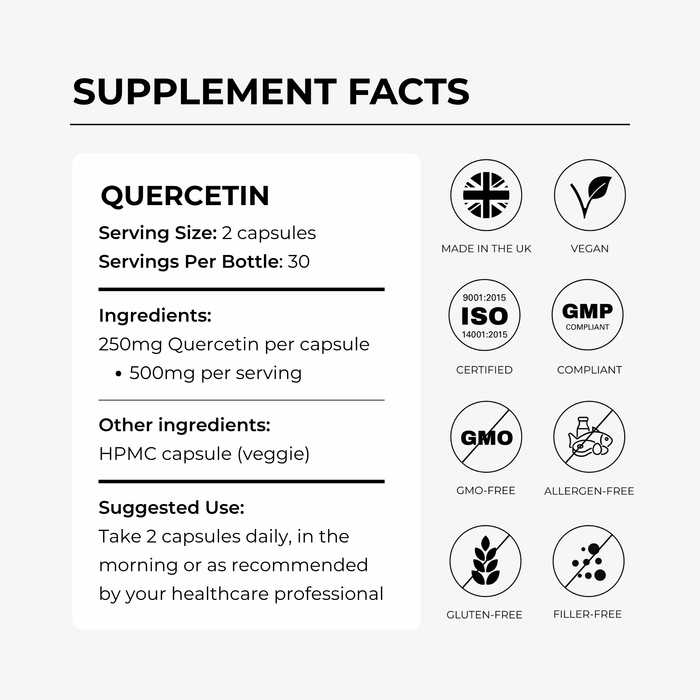Quercetin 500mg - Charava UK