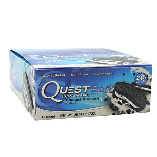 Quest Nutrition Quest Bar - Cookies & Cream - 12 Bars - 888849000029