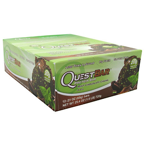 Quest Nutrition Quest Bar - Mint Chocolate Chunk - 12 Bars - 888849001378