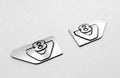 RC4WD Side Metal V8 Logo Set for Tamiya 1/14 Scania