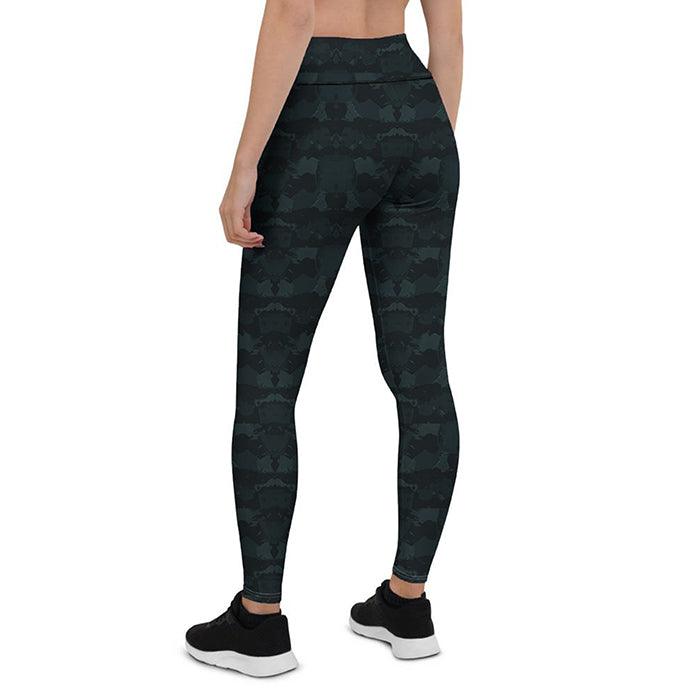 Space Blue Camo Leggings Sale - GymX