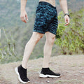 Space Blue Camo Shorts ( 4 way stretch) - Sale