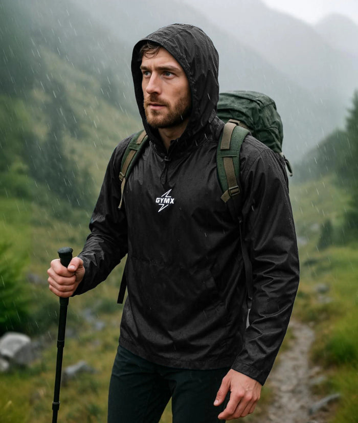 Storm Waterproof Jacket 2.0- Wicked Black (with rainproof phone pockets)- Final Sale