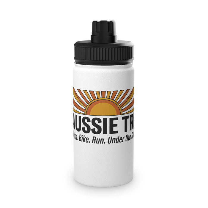 Sunrise Aussie Tri Stainless Steel Water Bottle — Sports Lid