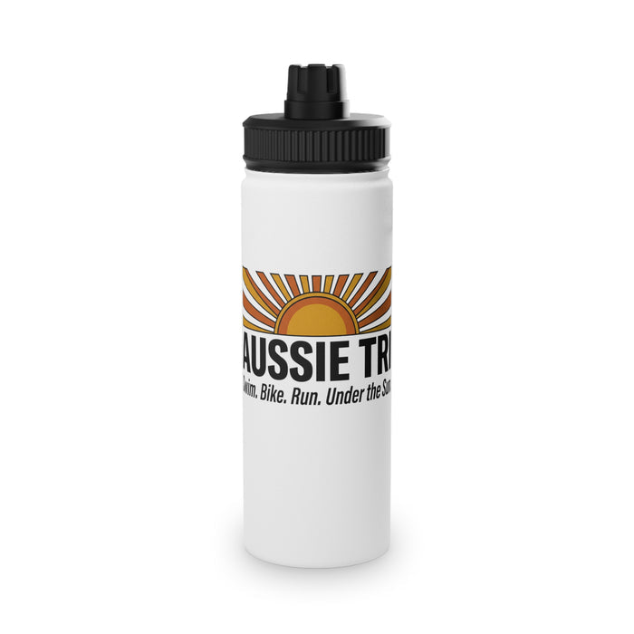 Sunrise Aussie Tri Stainless Steel Water Bottle — Sports Lid