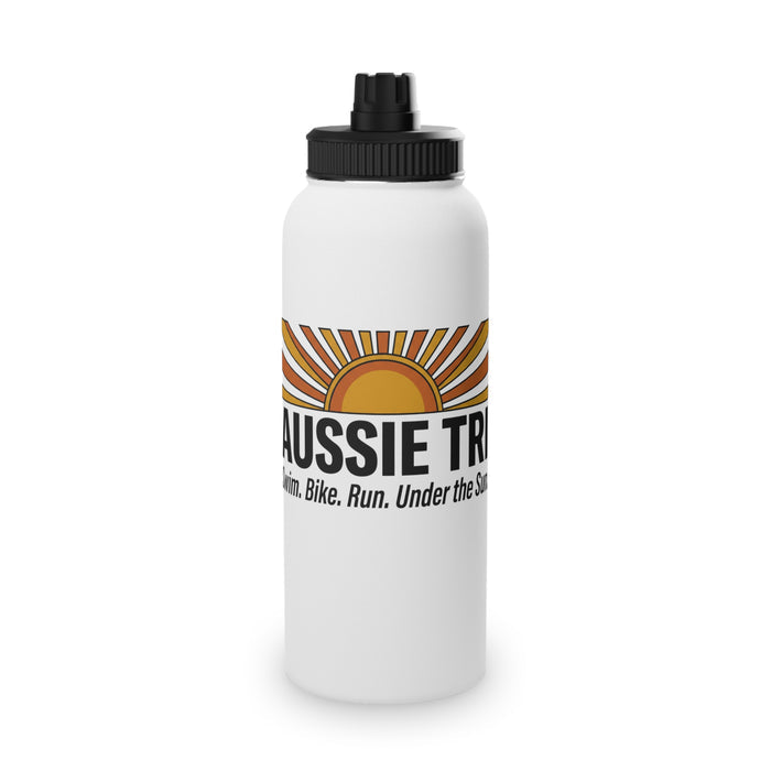 Sunrise Aussie Tri Stainless Steel Water Bottle — Sports Lid