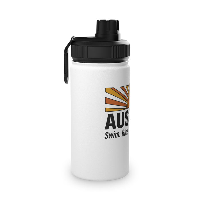 Sunrise Aussie Tri Stainless Steel Water Bottle — Sports Lid
