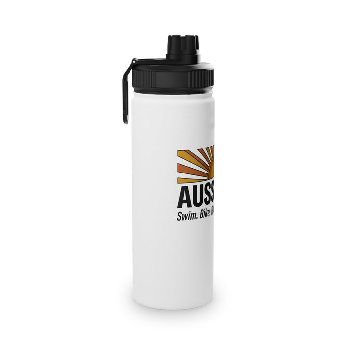 Sunrise Aussie Tri Stainless Steel Water Bottle — Sports Lid