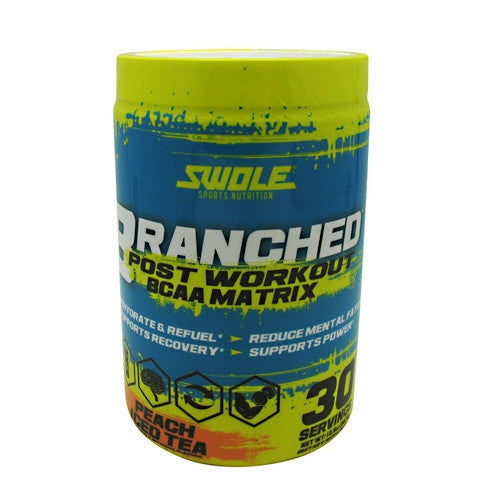 Swole Branched - Peach Iced Tea - 30 Servings - 728028395822
