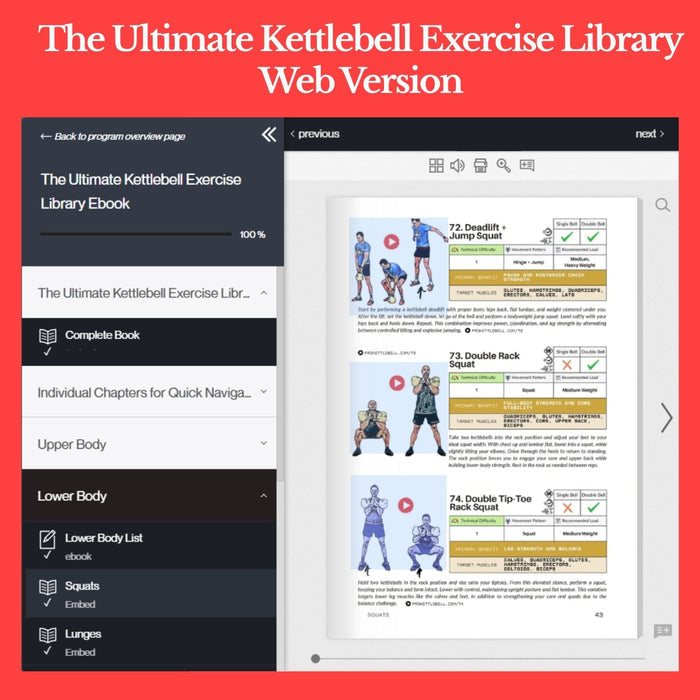 The Ultimate Kettlebell Exercise Library Ebook