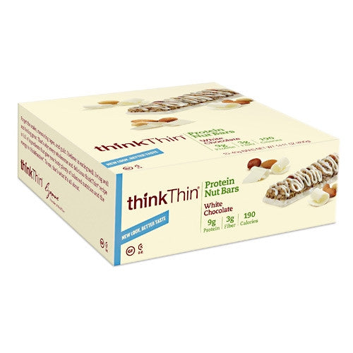 Think Products Think Thin Protein Nut Bar - White Chocolate - 10 Bars - 753656708621