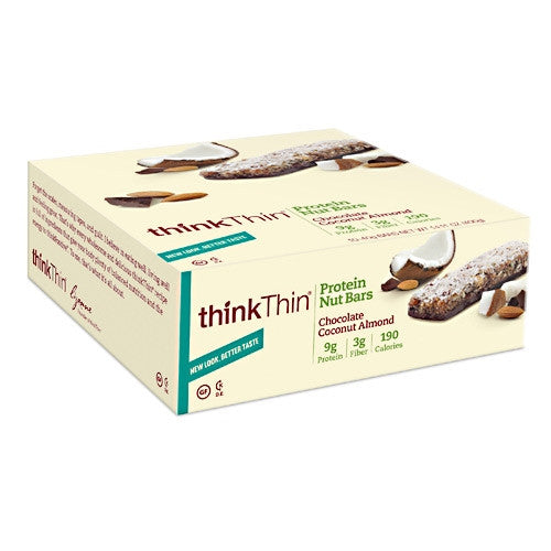 Think Products Think Thin Protein Nut Bar - Chocolate Coconut Almond - 10 Bars - 753656709451