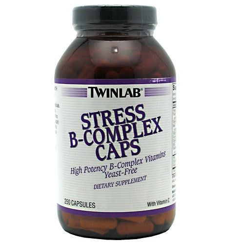 TwinLab Stress B-Complex Caps - 250 Capsules - 027434002875