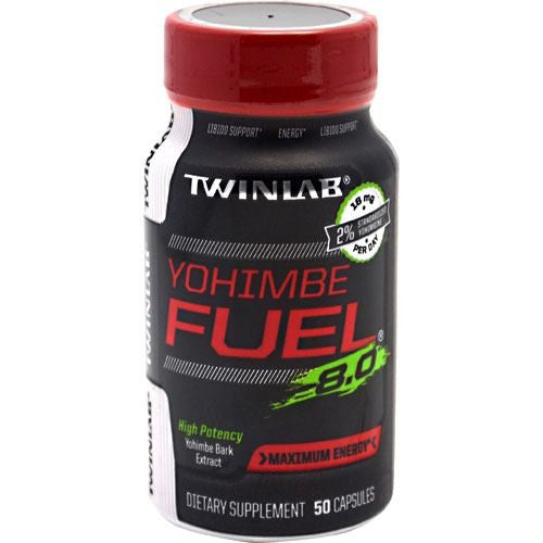TwinLab Yohimbe Fuel 8.0 - 50 Capsules - 027434037310